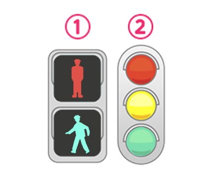 信号機のイラスト