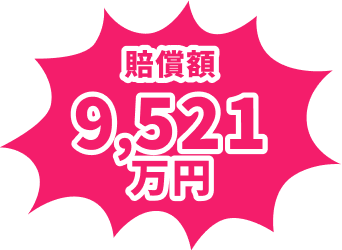 賠償額9,521万円